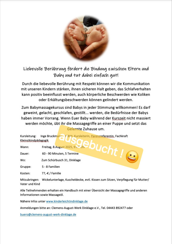 Dieser Kursus ist bereits ausgebucht :)